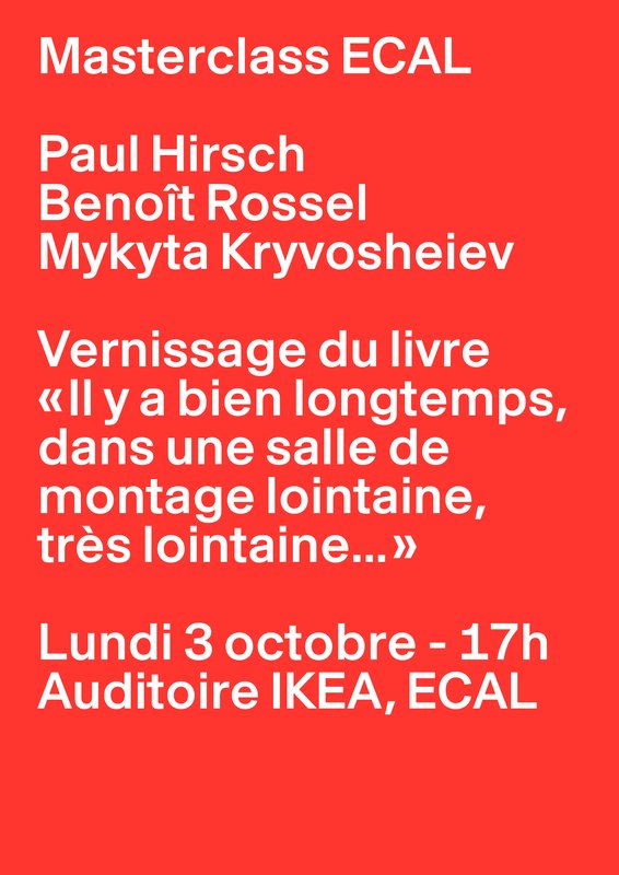 Masterclass : rencontre avec Paul Hirsch