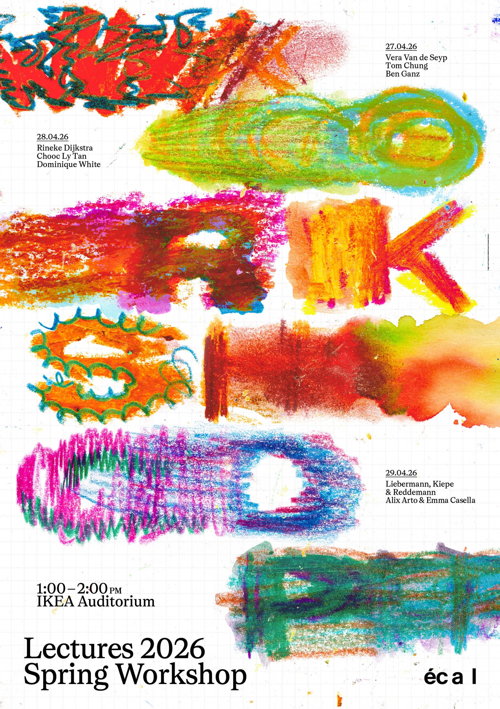 SPRING WORKSHOP 2026 – CONFÉRENCES, 27.04–01.05.2026, Auditoire IKEA, ECAL