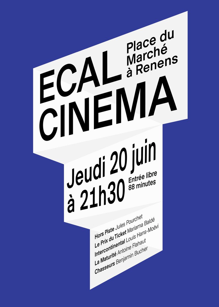 ECAL Cinema in Renens 2019
