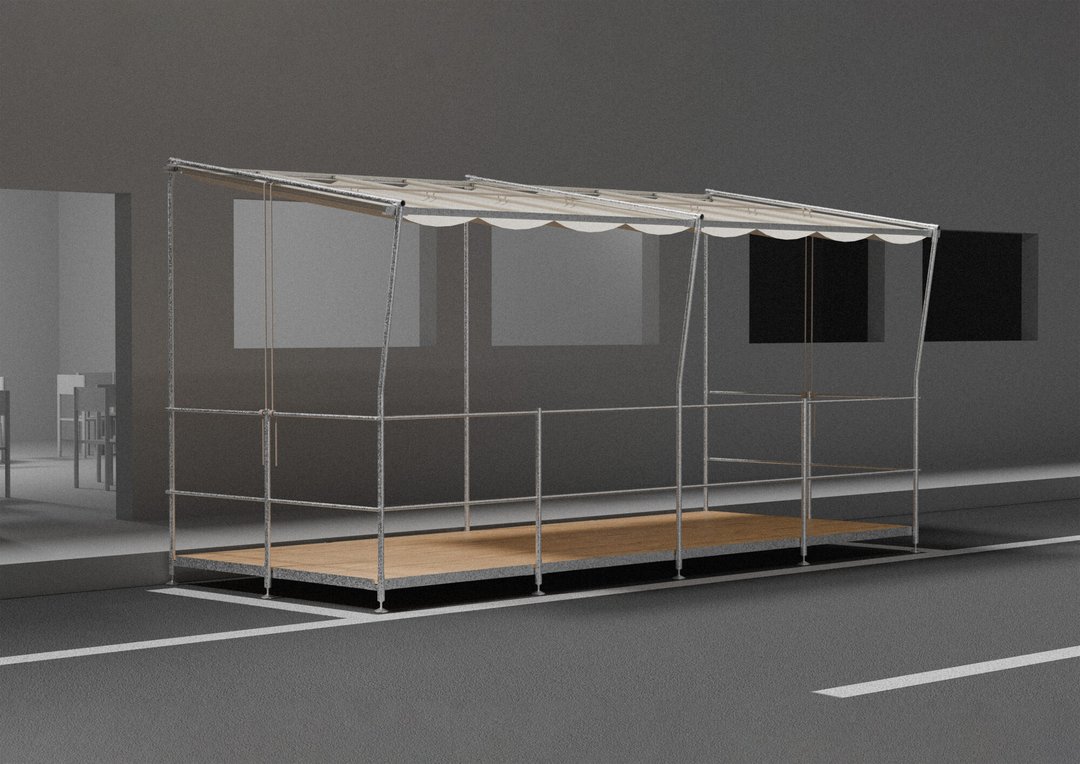 Damien Barman – Terrasse en place