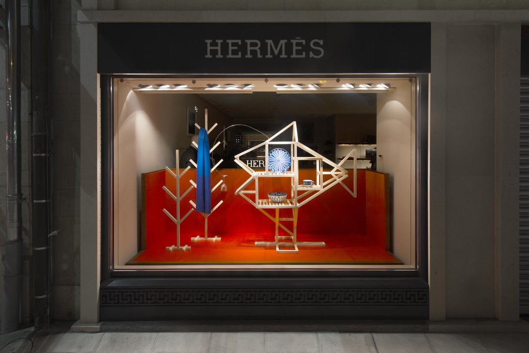 Collaboration ECAL/Hermès (vitrines for the Hermès Geneva and Zurich stores)