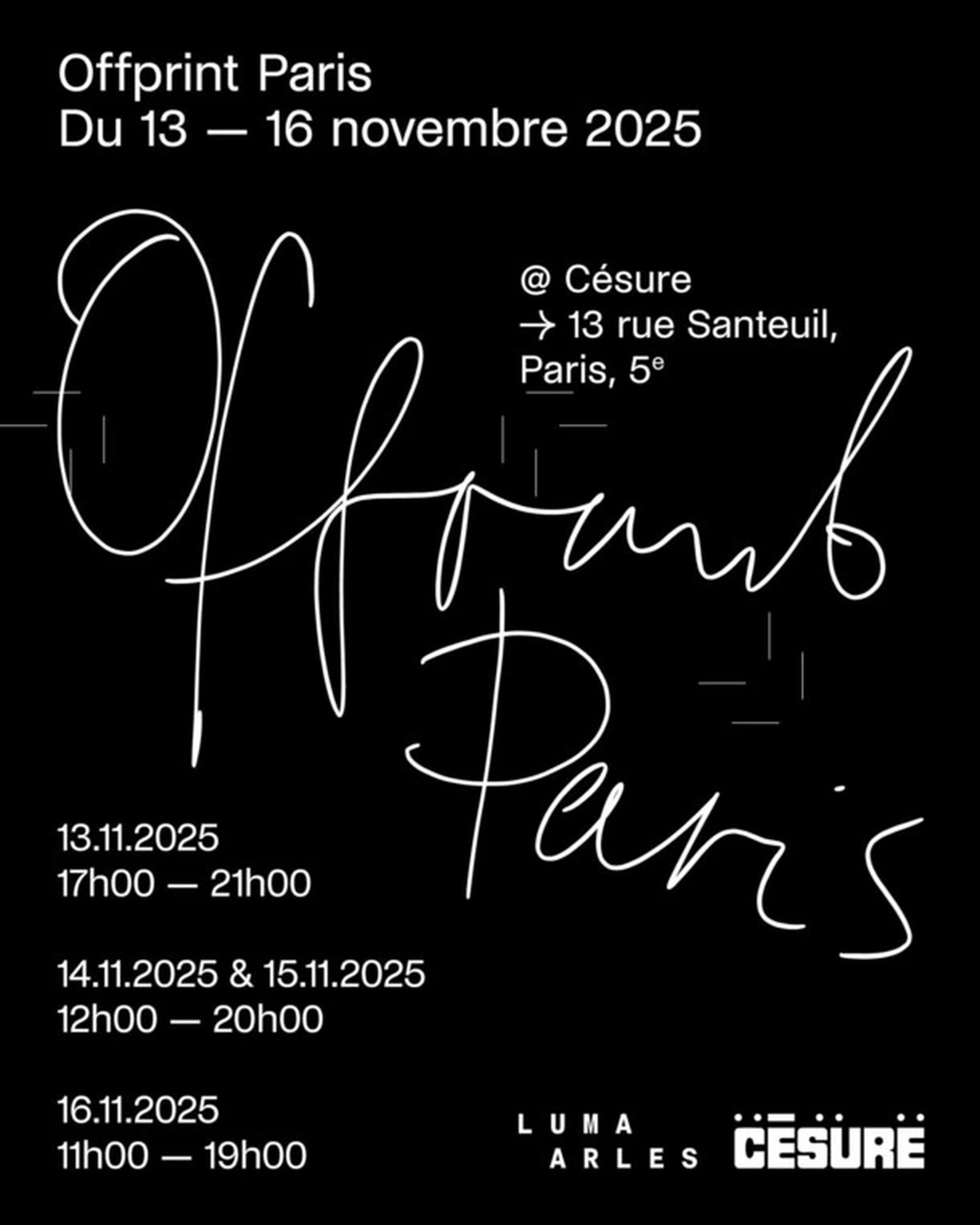 ECAL at OFFPRINT Paris 2025, 13–16.11.2025