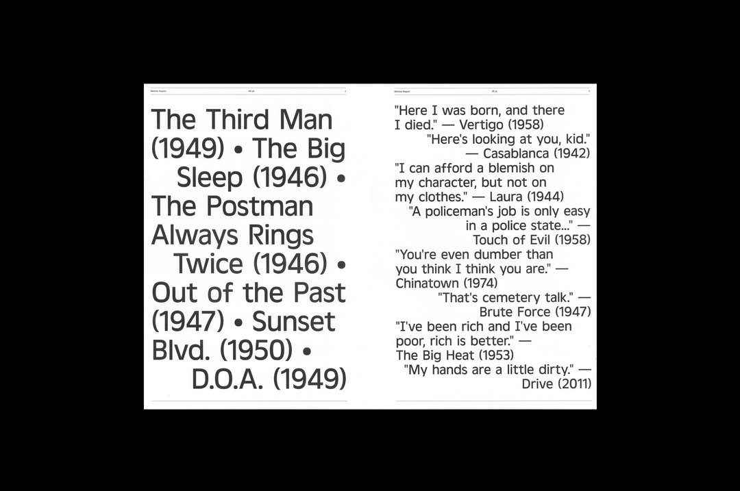 Type specimen – 2021