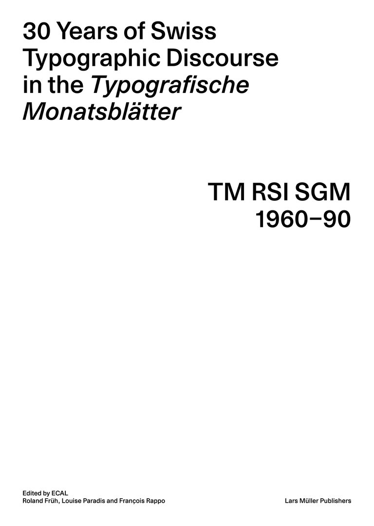 Typographische Monätsblatter