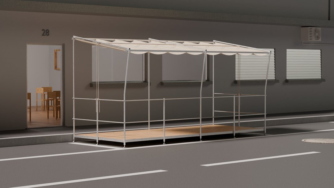 Damien Barman – Terrasse en place
