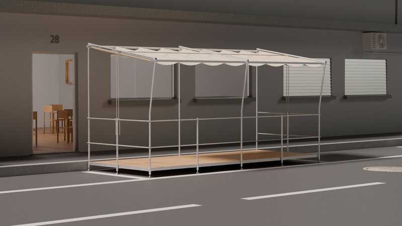 Damien Barman – Terrasse en place